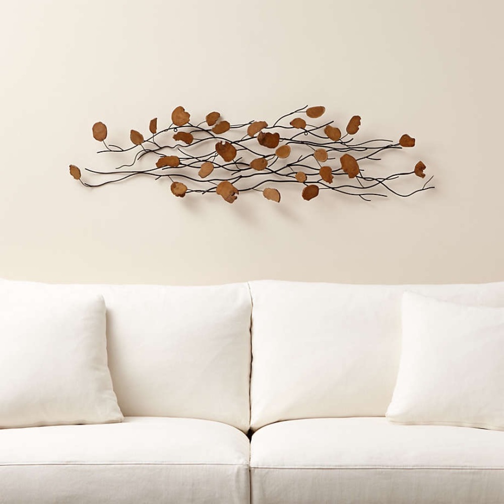 Wooden Leaf Artwork - Crate & Barrel